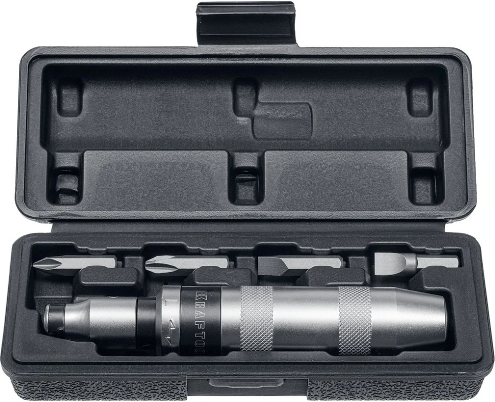 

Отвертка Kraftool ID-6 25555 Kraftool ударно-поворотная 6 предм., ID-6