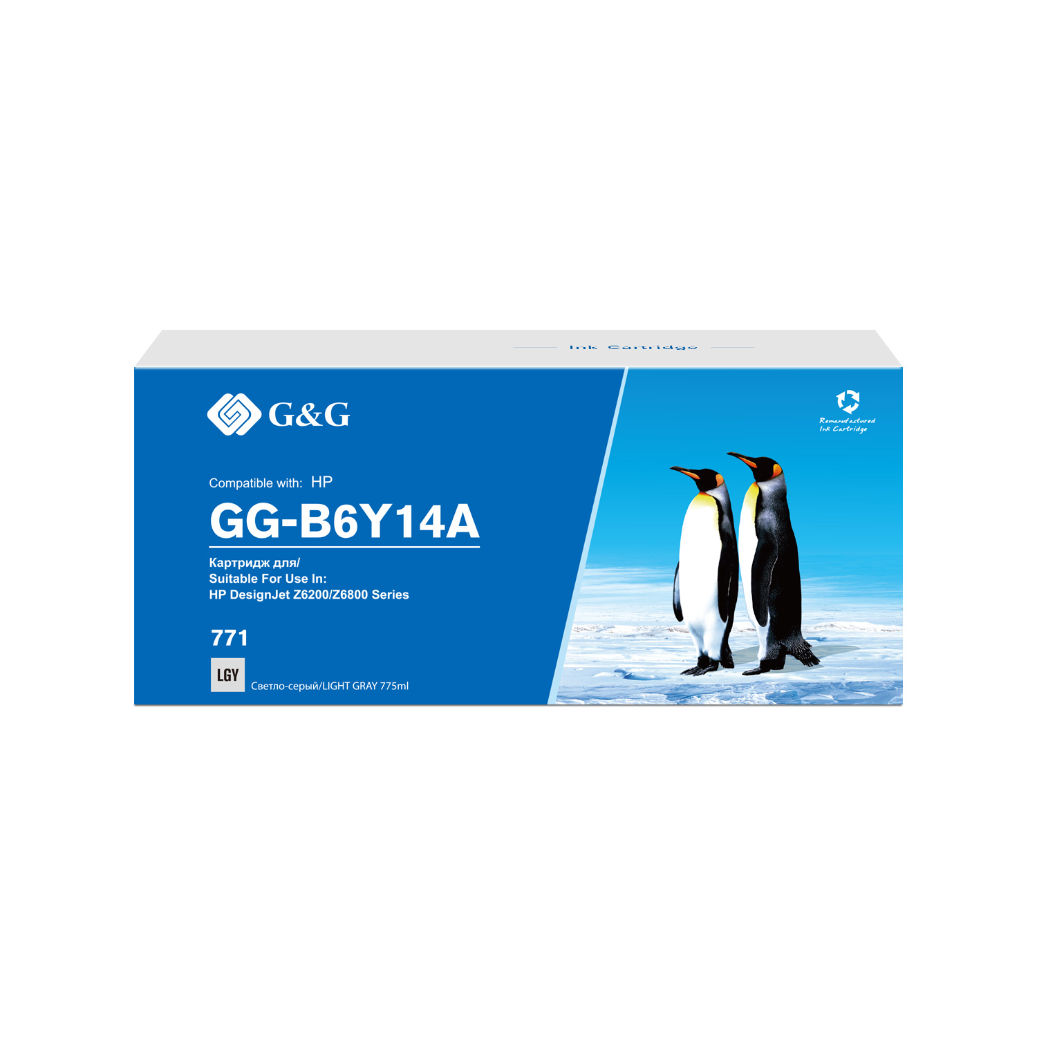 

Картридж G&G GG-B6Y14A струйный 771C серый для HP DesignJet Z6200, GG-B6Y14A