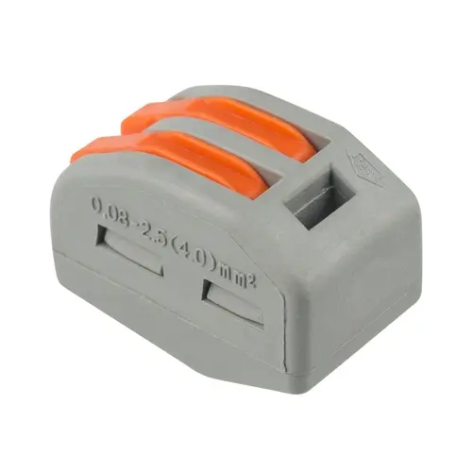 Изображение товара Клемма Rexant 06-0200-A5 соединительная на 2 провода, плоско-пружинный зажим