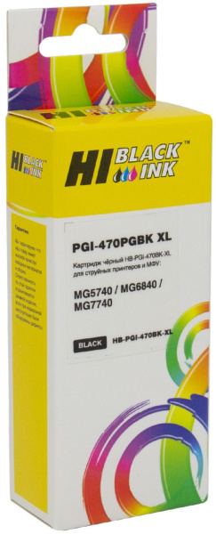 Изображение товара Картридж Hi-Black PGI-470 PGBK XL для Canon 1100075 цветной
