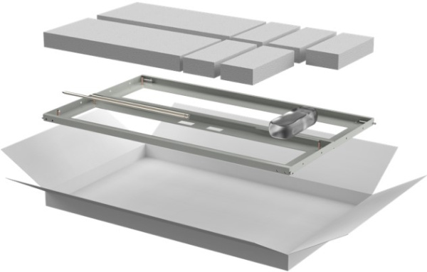 Изображение товара Дверь для напольных шкафов ITK LN35-18U6X-D2P сталь серый