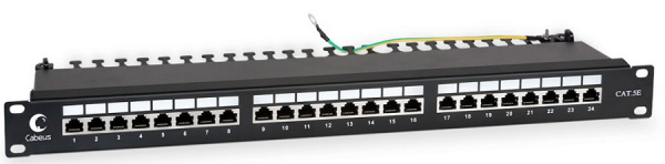 Изображение товара Патч-панель Cabeus PL-24-Cat.5e-SH-Dual с 24 портами RJ45