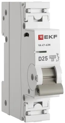 

Автоматический выключатель EKF M636305D 3P 5А (D) 6кА ВА 47-63N PROxima, M636305D