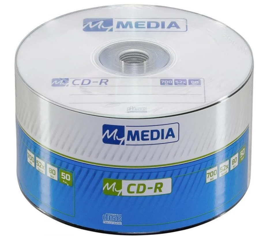

Диск CD-R MYMEDIA 69201 700Mb 52x Pack wrap (50шт) (1545314), 69201