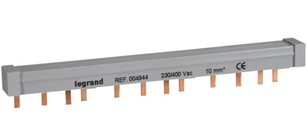 Изображение товара Гребёнчатая шина Legrand 404944 для 12 модулей и 4 фаз