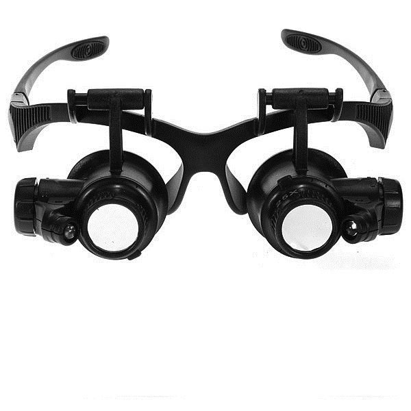 

Лупа Kromatech MG9892G/GJ 69474 -очки, налобная 10/15/20/25x, с подсветкой (2 LED), MG9892G/GJ