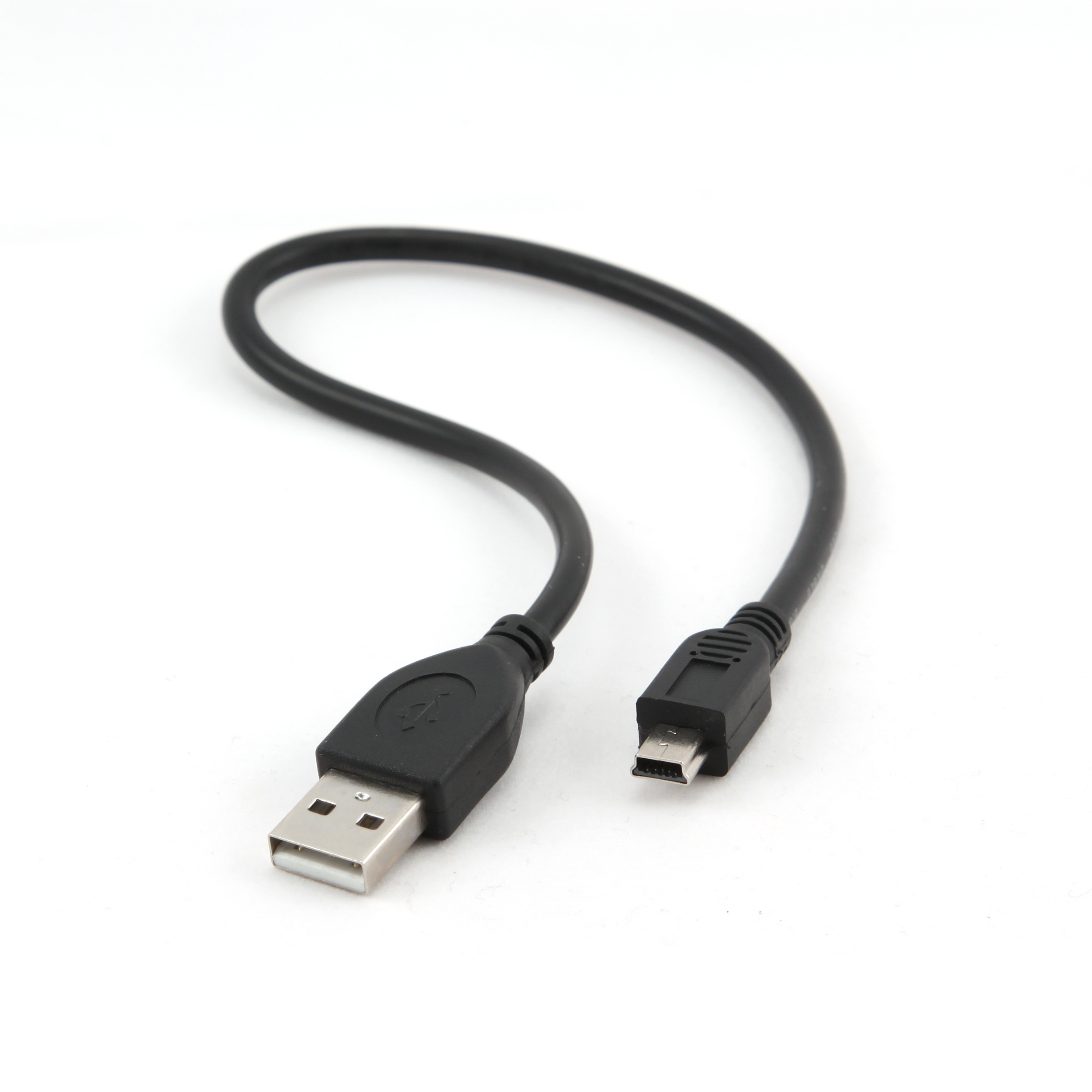 

Кабель интерфейсный USB 2.0 Gembird AM/miniBM 5P CCP-USB2-AM5P-1 Pro, 0.3 м, экран, черный, пакет, AM/miniBM 5P