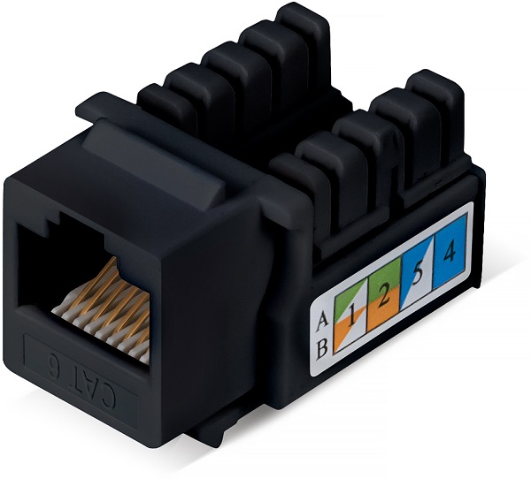 

Вставка Cabeus KJ-RJ45-Cat.6-90-BK Keystone Jack RJ-45, кат 6, заделка тип 110, черная, KJ-RJ45-Cat.6-90-BK