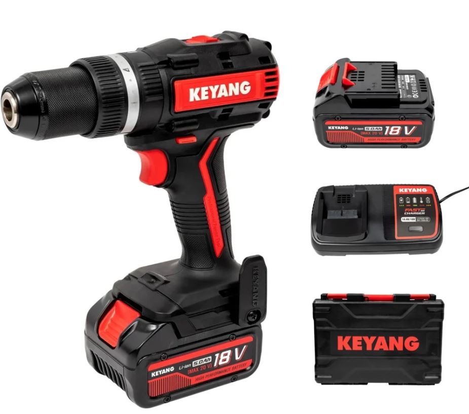 

Дрель - шуруповерт KEYANG DM20BLA-70C (Set) акумуляторная ударная, DM20BLA-70C (Set)