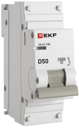 Изображение товара Автоматический выключатель EKF mcb47100-1-50D-pro для защиты цепей