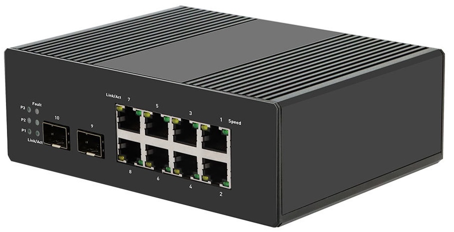 

Коммутатор управляемый Tantos TSn-8FP10S2MI промышленный L3/L2+ PoE, для работы в сложных условиях 8x1000 Мбит/с PoE портов, максимальная мощность PoE, TSn-8FP10S2MI
