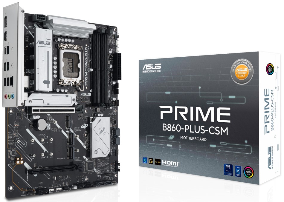 

Материнская плата ATX ASUS PRIME B860-PLUS-CSM 90MB1KA0-M0EAYC (LGA1851, B860, 4*DDR5, 4*SATA, 2*M.2, 3*USB 3.2, 4*USB 2.0, USB Type-C, 5*PCIe, DP, HD, PRIME B860-PLUS-CSM