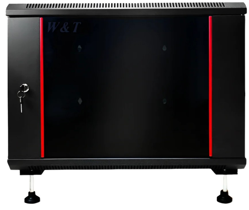 

Шкаф W&T C096080BWTWOF 600x800mm черный, дверь стекло, без вентилятора (W&T), C096080BWTWOF