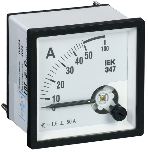 Изображение товара Амперметр IEK IPA20-6-0050-E для измерения переменного тока