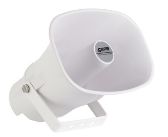 

Громкоговоритель Roxton HP-15CPT рупорный 15/7,5 Вт, морозостойкий, -60~+40°C, 300…13000 Гц (белый), HP-15CPT