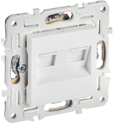 фото Розетка компьютерная двойная IEK SK-K20-1-K01 в Уфе