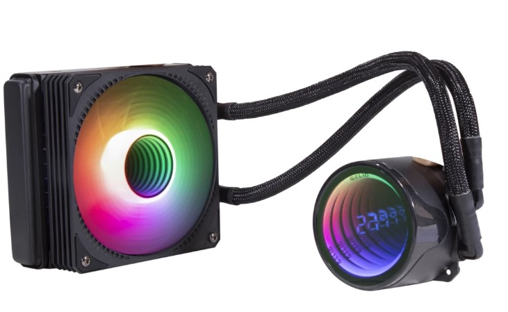 

Система охлаждения жидкостная GELID Liquid 120 CC-AIO-120-A LGA115x/1200/1700/1851/2066/2011/AM4/AM5 (120mm, 750-1800rpm, 61.9CFM, 29.6dBa, TDP 150W), Liquid 120