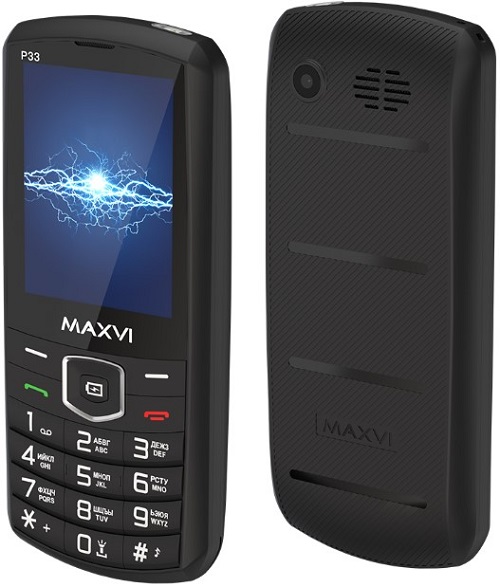 

Мобильный телефон MAXVI P33 4620039119137 black, P33