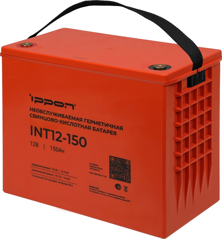 

Батарея для ИБП Ippon INT12-150 2005333 12В 150Ач, INT12-150