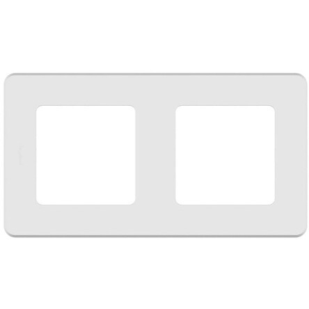 

Рамка Legrand 673940 Inspiria белая - 2 поста, 673940