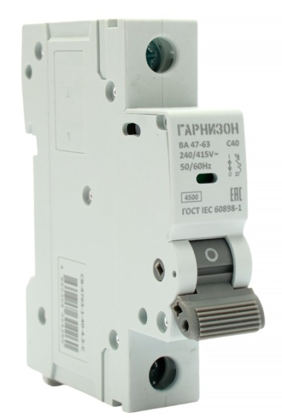 Автоматический выключатель Гарнизон CB-4763-1-40-4.5-C