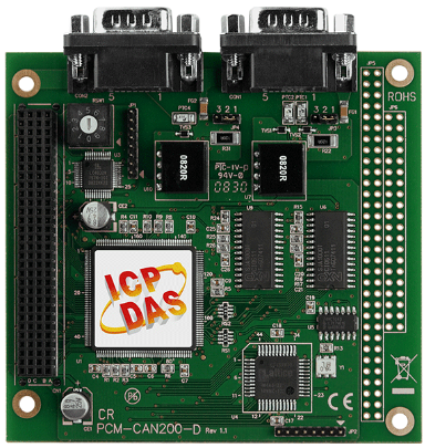 

Плата ICP DAS PCM-CAN200-D CR 2-Port Isolated Protection CAN Communication PCI-104 Module with 9-pin D-sub connector (Ro, PCM-CAN200-D CR