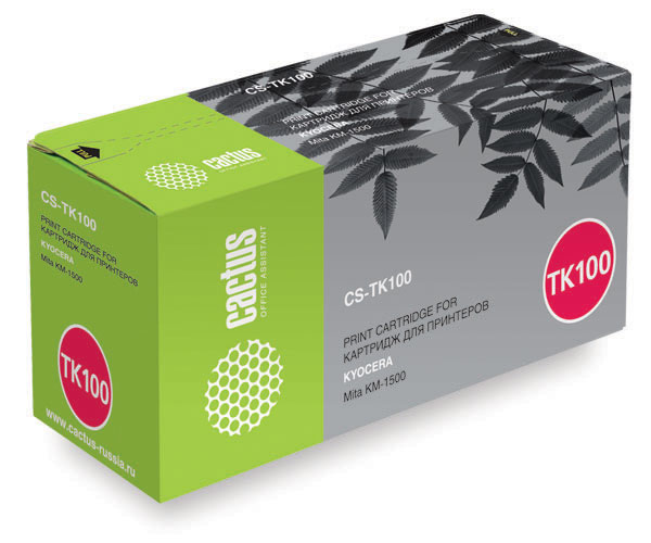 

Картридж Cactus CS-TK100 для принтера Kyocera Mita KM-1500, черный, 6000 стр., CS-TK100