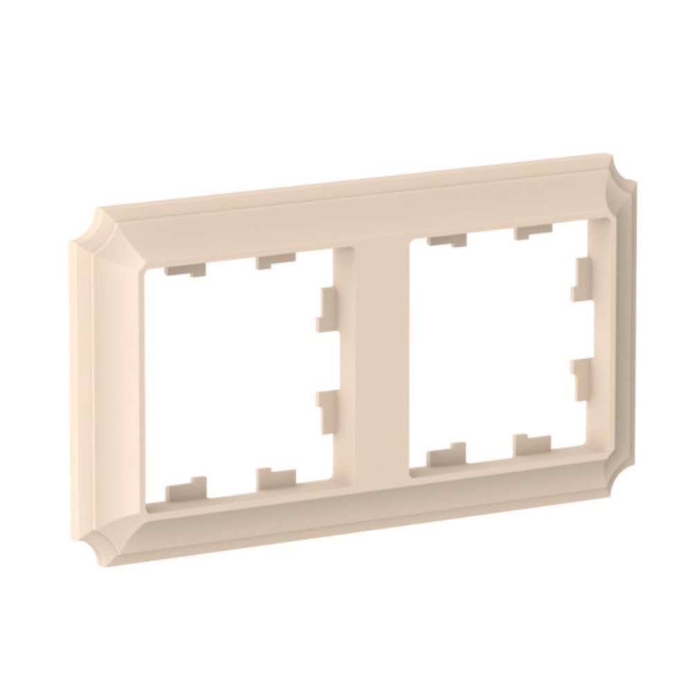 

Рамка двойная Systeme Electric ATN101202 AtlasDesign ANTIQUE универсальная, Песочный, ATN101202