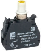 фото Лампа сменная c основанием  EKF XB4-EML-Y