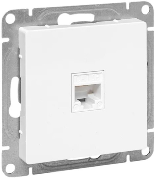 

Розетка компьютерная EKF UP1-SOW-RJ45-5 RJ45 (cat5), белый Эпика, UP1-SOW-RJ45-5