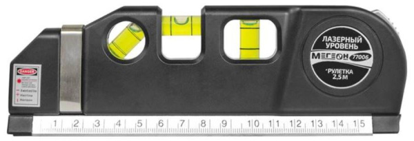 Изображение товара Многофункциональный лазерный уровень 4 в 1 МЕГЕОН 77006 compact