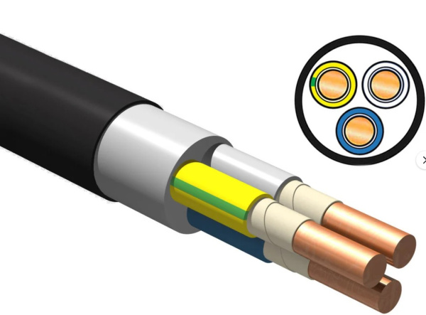 Изображение товара Кабель iTOK ППГнг(А)-HF 3х2.5: надежное электропитание с медными жилой и полимерной оболочкой