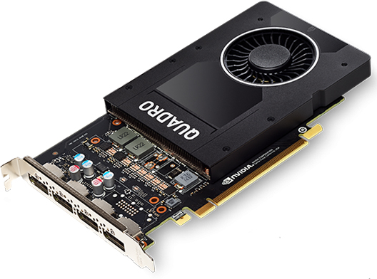 Видеокарта PCI-E PNY Quadro P2000 VCQP2000-SB 5GB GDDR5 160-bit 14nm 4*DP/HDCP Retail