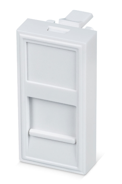 

Модуль Cabeus FP-L-22,5-1M 45x22,5 (Mosaic) для 1 модуля формата Keystone Jack, FP-L-22,5-1M