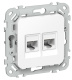 фото Розетка компьютерная  IEK FI-K22-2-K01 в Санкт-Петербургe