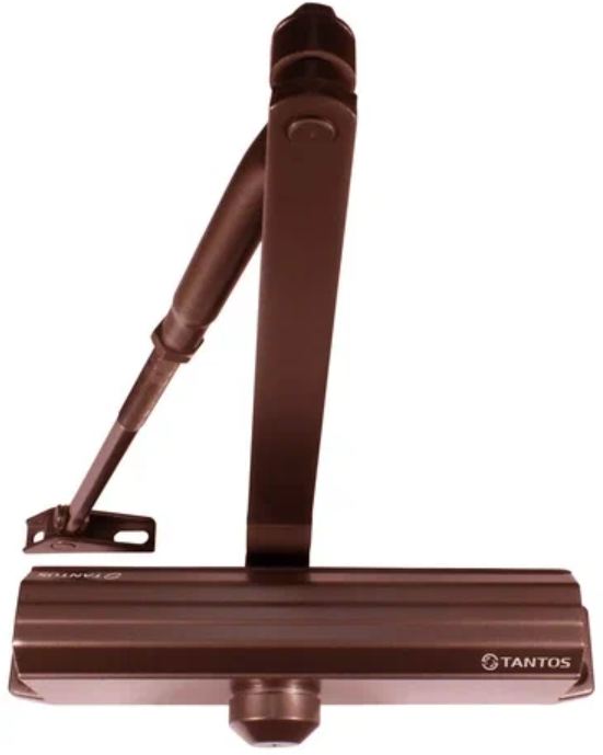 

Доводчик Tantos TS-DC120 Freeze коричневый усилие EN5, вес двери до 150 кг, две регулировки: скорость закрывания и скорость доводки, TS-DC120 Freeze коричневый