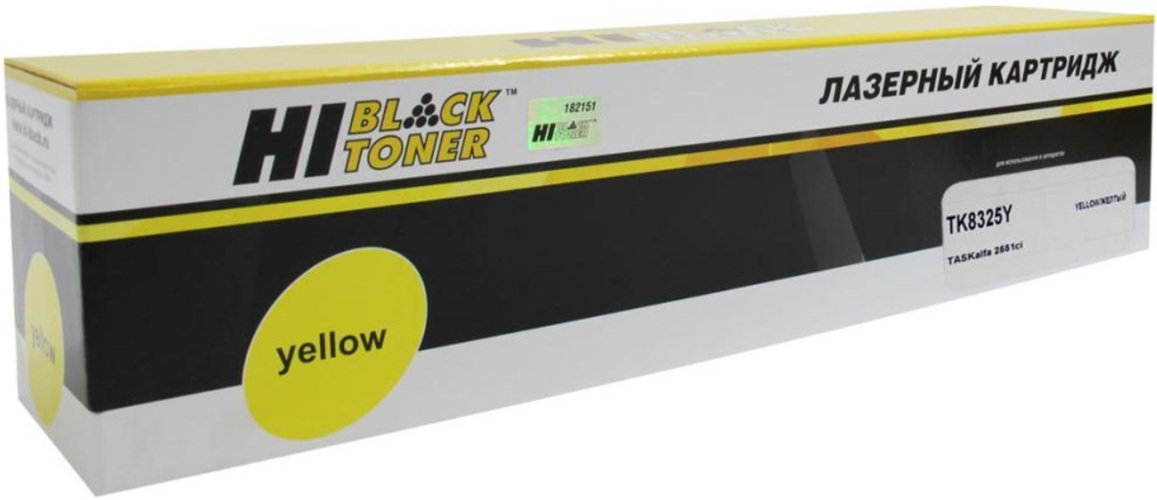 Тонер-картридж Hi-Black 98960700183 (HB-TK-8325Y) для Kyocera TASKalfa 2551ci, Y, 12K
