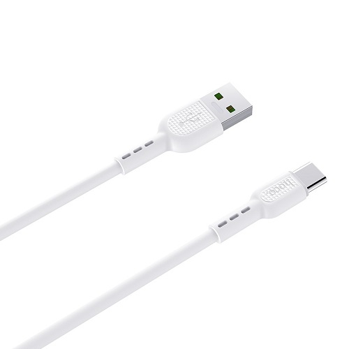 

Кабель интерфейсный USB 2.0 Hoco X33 6931474706126 AM/Type-C, белый, 1м, 5А, X33