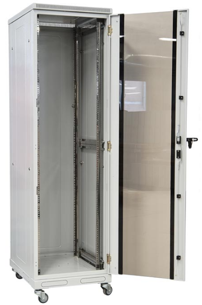 

Шкаф напольный 19", 18U ССД 130411-00492 телекоммуникационный, ШТ-НП-18U-600-600-С, передняя дверь стекло, 130411-00492