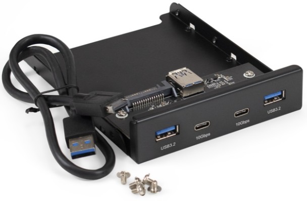 

Планка Exegate EX297553RUS на переднюю панель U3H-622, 3,5", 2*USB, 2*USB Type-C, черная, EX297553RUS