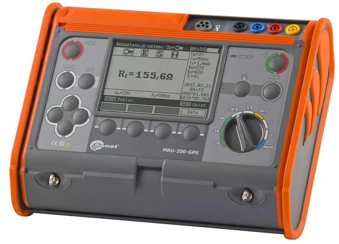 

Измеритель Sonel MRU-200-GPS параметров заземляющих устройств, MRU-200-GPS