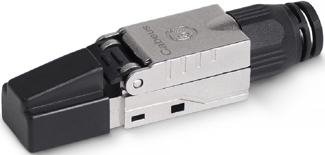 

Коннектор Cabeus 8P8C-SH-C7-TWP-F с фиксатором кабеля и колпачком RJ-45(8P8C) под витую пару, категория 7, экранированный, для одножильного кабеля, со, 8P8C-SH-C7-TWP-F