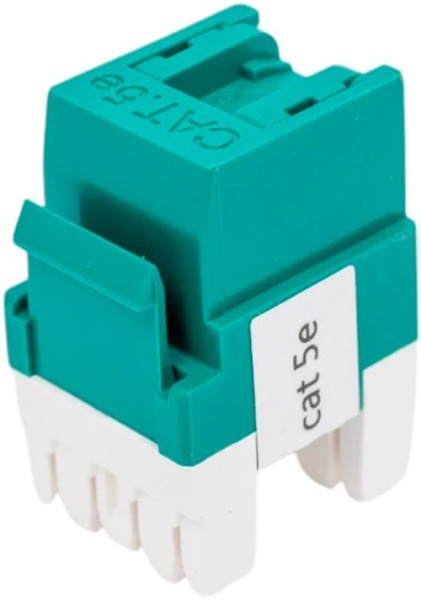 Изображение товара Модуль Lanmaster LAN-OK45U5E/180R-GN для неэкранированных розеток 5e