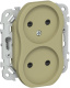 фото Розетка двухместная без заземления  IEK FI-R23-10-1-K26 в Санкт-Петербургe