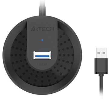 

Разветвитель A4Tech HUB-30 4*USB 3.0, черный (1874612), HUB-30