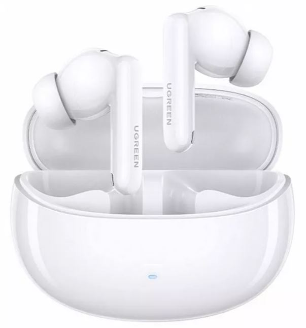 

Наушники беспроводные UGREEN WS206 с эффектом шумоподавления HiTune T3 Pro Active Noise-Cancelling Earbuds, цвет: белый, WS206