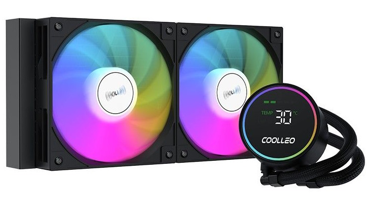 

Система охлаждения жидкостная Coolleo DIG-240-LITE-BK LGA115x/1200/1700/1851/AM4/AM5 (2*120mm, 1800rpm, 72.5CFM, 30dBa), DIG-240-LITE-BK