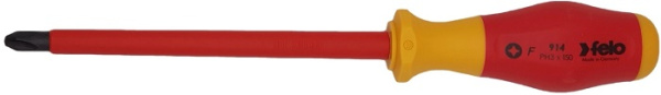 Изображение товара Диэлектрическая крестовая отвертка Felo 91430490 PH3 для электроработ с защитой до 1000В