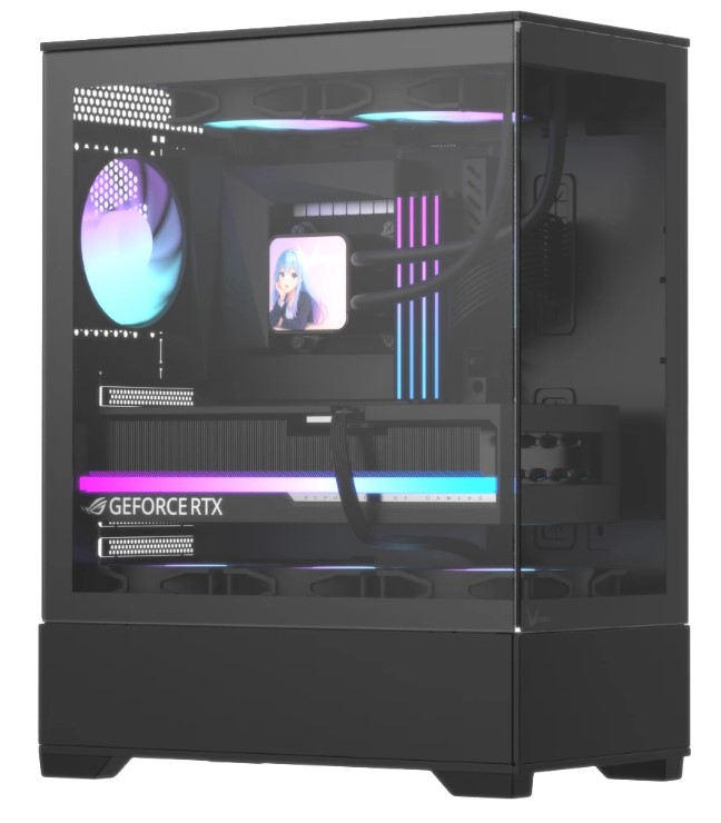 

Корпус ATX Formula V CRYSTAL Z1 V2 B черный, без БП, боковая панель из закалённого стекла USB 2.0, USB 3.0, CRYSTAL Z1 V2 B