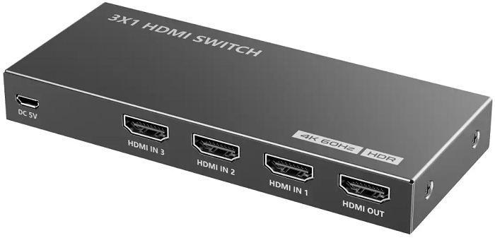 

Переключатель LENKENG LKV301HDR-V3.0 3 в 1 HDMI, 4K, HDMI 2.0, LKV301HDR-V3.0